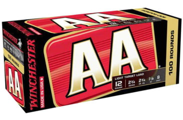 Image of Winchester AA, 12 Gauge, 1 1/8 oz, 2 3/4 in, Size 8, Centerfire Shotgun Ammo, 100, AASC128VP