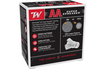 Image of Winchester AA Super Spreader 12 Gauge 1 1/8 oz 2.75in Shotgun Ammo, #8, 25 Rounds, AAS128