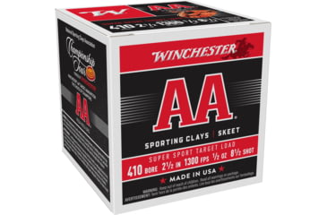 Image of Winchester AA, .410 Bore, 1/2 oz, 2.5in, 8.5 Shot, Centerfire Shotgun Ammo, 25 Rounds, AASC4185