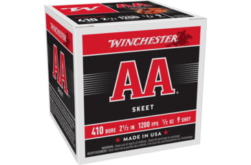 Image of Winchester AA, .410 Bore, 1/2 oz, 2.5in, 9 Shot, Centerfire Shotgun Ammo, 25 Rounds, AA419