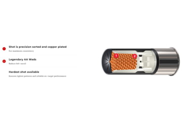 Image of Winchester AA Diamond Grade Shotgun Shot, 12 Gauge, 2.75in Shot Length, 1 1/8oz Shot Weight, 7.5 Shot Size, 1250ft/s, 25 Rounds, AADG12507