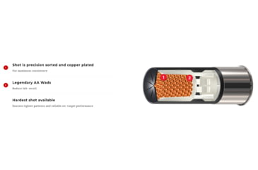 Image of Winchester AA Diamond Grade Shotgun Shot, 12 Gauge, 2.75in Shot Length, 1oz Shot Weight, 7.5 Shot Size, 1350ft/s, 25 Rounds, AADGL13507