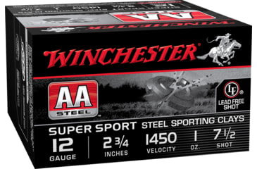 Image of Winchester AA Steel TARGET 12 Gauge 1 oz 2.75in Centerfire Shotgun Ammo, 25 Rounds, AASCL12S7