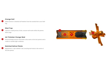 Image of Winchester AA TrAAcker Orange Shotgun Shot, 12 Gauge, 2.75in Shot Length, 1 1/8oz Shot Weight, 7.5 Shot Size, 1200 ft/s, 25 Rounds, AAM127TO
