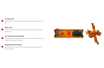 Image of Winchester AA TrAAcker Orange Shotgun Shot, 12 Gauge, 2.75in Shot Length, 1 1/8oz Shot Weight, 7.5 Shot Size, 1250 ft/s, 25 Rounds, AAHA127TO