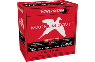 Image of Winchester Magnum Dove 20 Gauge 1oz 2 3/4in Shotgun Ammo, #7.5, #9, 25 Rounds, MD2079