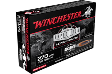 Image of Winchester Ammo S270LR Expedition Big Game Long Range 270 Win 150Gr AccuBond Lo, S270LR