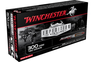 Image of Winchester Ammo S300WSMCT Expedition Big Game 300 WSM 180Gr AccuBond CT 20 Bx/, S300WSMCT