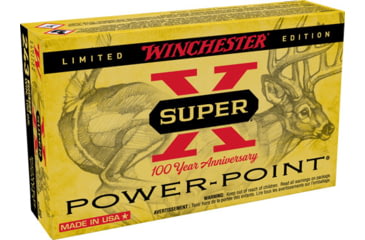 Image of Winchester Ammo Super X 100th Anniversary .243 Winchester 100 Grain Power-Point Brass Cased Centerfire Rifle Ammo, 20 Rounds, X243100