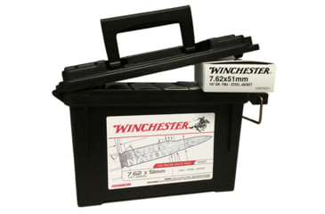 Image of Winchester Ammo USA76251AC USA Ammo Can 7.62x51mm 147 Gr Full Metal Jacket FMJ