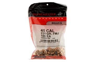 Image of Winchester WB45MC230 Centerfire Handgun 45 Caliber .451 230 GR Full Metal