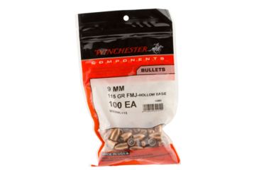 Image of Winchester WB9MC115 Centerfire Handgun 9 mm .355 115 GR Full Metal Jacket