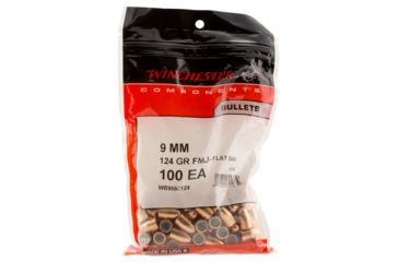 Image of Winchester WB9MC124 Centerfire Handgun 9 mm .355 124 GR Full Metal Jacket