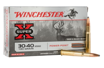 Image of Winchester Ammo X30401 Super X 30-40 Krag 180 Grain Power-Point Ammo, X30401