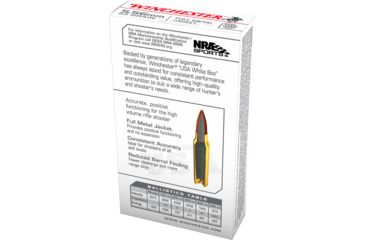 Image of Winchester 5.56mm, 55 grain, Full Metal Jacket, Brass Case, 20-Rounds, Q3131L