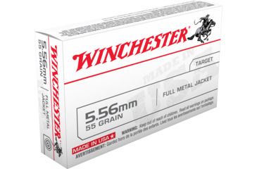 Image of Winchester 5.56mm, 55 grain, Full Metal Jacket, Brass Case, 20-Rounds, Q3131L