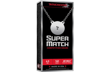 Image of Winchester Ammunition Super Match, 6.5 PRC, 140 Grain, BC MAX Bullet, 20 Round Box SM65PBC