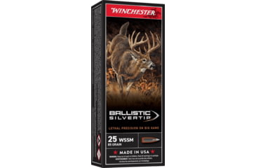 Image of Winchester Ballistic Silvertip .25 Winchester Super Short Magnum 85 grain Fragmenting Polymer Tip Centerfire Rifle Ammo, 20 Rounds, SBST25WSS