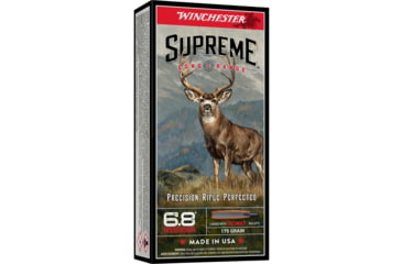 Image of Winchester BC Max 6.8 Western 175 gr Brass Rifle Ammo, 20 Round, S68WBC