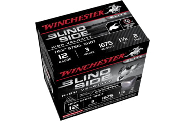 Image of Winchester Blind Side 12 Gauge 1 1/8 oz 3in Centerfire Shotgun Ammo, 25 Rounds, SBS123HV2