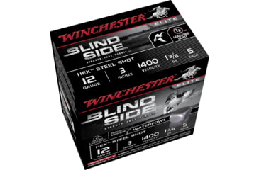 Image of Winchester Blind Side 12 Gauge 1 3/8 oz 3in Centerfire Shotgun Ammo, 25 Rounds, SBS1235