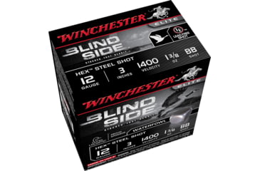 Image of Winchester Blind Side 12 Gauge 1 3/8 oz 3in Centerfire Shotgun Ammo, 25 Rounds, SBS123BB