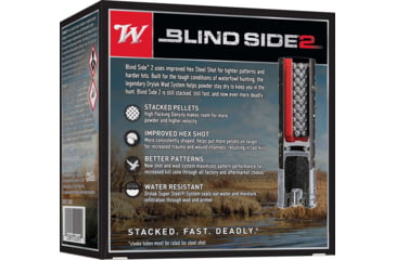 Image of Winchester Blind Side 2 12 Gauge, 1 3/8oz, 3in Shotgun Ammo, 25 Rounds, XBS123BB