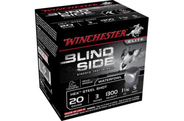 Image of Winchester Blind Side 20 Gauge 1 1/16 oz 3in Centerfire Shotgun Ammo, 25 Rounds, SBS2035