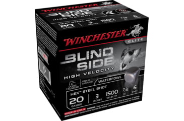 Image of Winchester Blind Side 20 Gauge 7/8 oz 3in Centerfire Shotgun Ammo, 25 Rounds, SBS203HV6