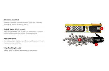 Image of Winchester Blind Side Shotgun Shot, 20 Gauge, 3in Shot Length, 1 1/16oz Shot Weight, 2 Shot Size, 25 Rounds, SBS2032