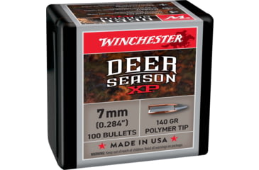 Image of Winchester Deer Season XP .284 Caliber Rifle Bullets, 140 grain, Rapid Expansion Polymer Tip, 100 Bullets, WB7XP