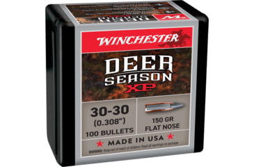 Image of Winchester Deer Season XP .30-30 Caliber Rifle Bullets, 150 grain, Rapid Expansion Polymer Tip, 100 Bullets, WB3030XP