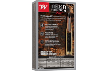 Image of Winchester Deer Season XP 6.5 Creedmoor 125 grain Extreme Point Polymer Tip Centerfire Rifle Ammo, 20 Rounds, X65DS