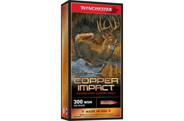 Image of Winchester Deer Season XP Copper Impact .300 Winchester Short Magnum 150 Grain Copper Extreme Point Centerfire Rifle Ammo, 20 Rounds, X300SCLF
