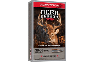 Image of Winchester Deer XP Winchester 30-06 SPRG 180 gr Rifle Brass Rifle Ammo, 20 Round, X3006DS2
