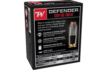 Image of Winchester Defender HANDGUN .40 S&amp;W 180 grain Bonded Jacketed Hollow Point Centerfire Pistol Ammo, 20 Rounds, S40SWPDB1