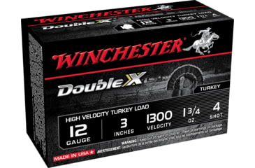 Image of Winchester Double X 12 Gauge 1 3/4 oz 3in Centerfire Shotgun Ammo, 10 Rounds, STH1234