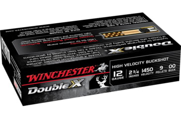 Image of Winchester Double X 12 Gauge 9 Pellets 2.75in Centerfire Shotgun Buckshot Ammo, 5 Rounds, SB1200