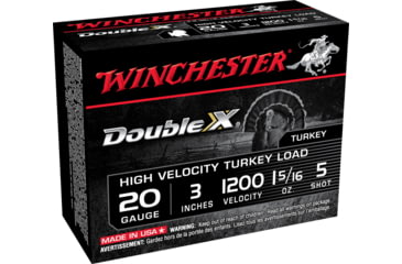 Image of Winchester Double X 20 Gauge 1 5/16 oz 3in Centerfire Shotgun Ammo, 10 Rounds, STH2035
