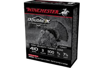 Image of Winchester Double X Diamond Grade .410 Gauge 3in 3/4oz Centerfire Shotgun Ammo, 10 Round, STH4137