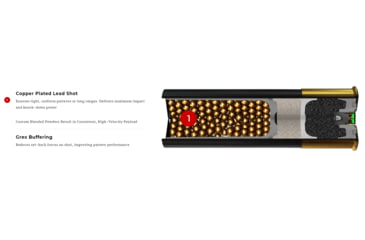 Image of Winchester Double X Shotgun Shot, 12 Gauge, 3.5in Shot Length, 2 1/4oz Shot Weight, 4 Shot Size, 10 Rounds, XXT12L4