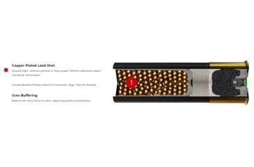 Image of Winchester Double X Shotgun Shot, 12 Gauge, 3in Shot Length, 1 3/4oz Shot Weight, 5 Shot Size, 10 Rounds, STH1235