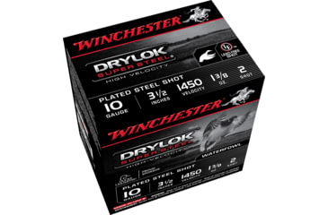 Image of Winchester Drylok 10 Gauge 1 3/8 oz 3.5in Centerfire Shotgun Ammo, 25 Rounds, SSH102