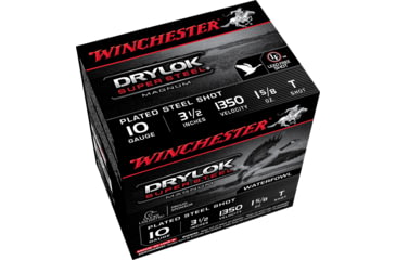 Image of Winchester Drylok 10 Gauge 1 5/8 oz 3.5in Centerfire Shotgun Ammo, 25 Rounds, XSC10T