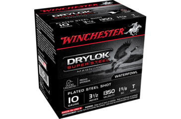 Image of Winchester Drylok 10 Gauge 1 5/8 oz 3.5in Centerfire Shotgun Ammo, 25 Rounds, XSC10T