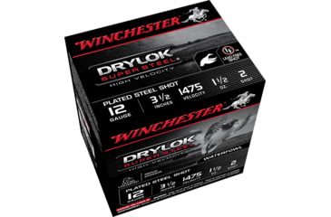 Image of Winchester Drylok 12 Gauge 1 1/2 oz 3.5in Centerfire Shotgun Ammo, 25 Rounds, SSH12LH2