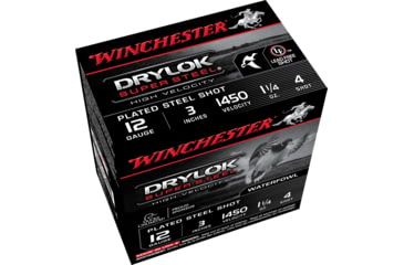 Image of Winchester Drylok 12 Gauge 1 1/4 oz 3in Centerfire Shotgun Ammo, 25 Rounds, SSH1234
