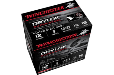 Image of Winchester Drylok 12 Gauge 1 1/4 oz 3in Centerfire Shotgun Ammo, 25 Rounds, SSH123BB