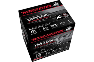 Image of Winchester Drylok 12 Gauge 1 9/16 oz 3.5in Centerfire Shotgun Ammo, 25 Rounds, XSM12L1