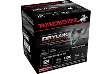 Image of Winchester Drylok 12 Gauge 1 9/16 oz 3.5in Centerfire Shotgun Ammo, 25 Rounds, XSM12L1